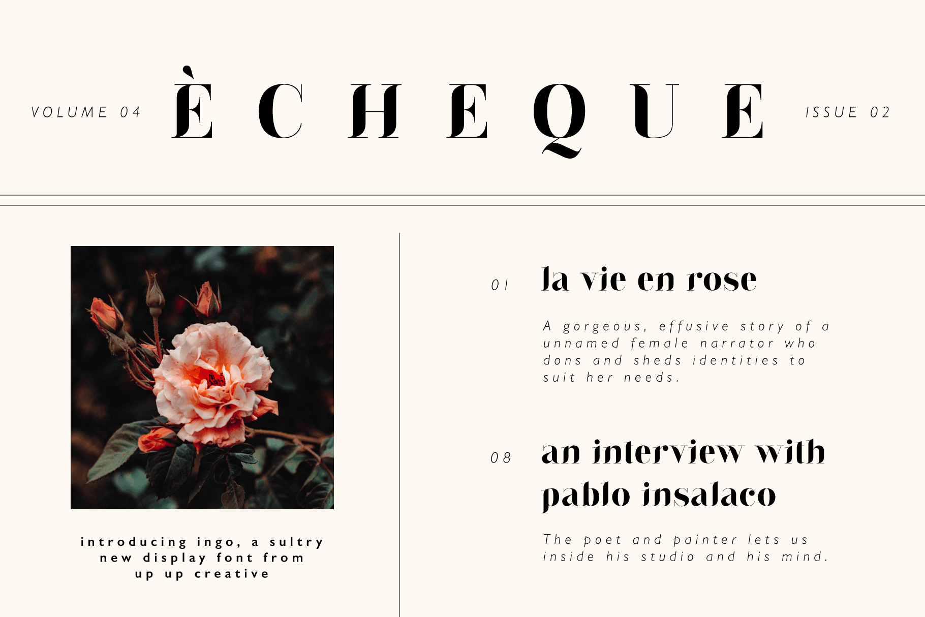 Ingo Display Font - Serif Font - Up Up Creative