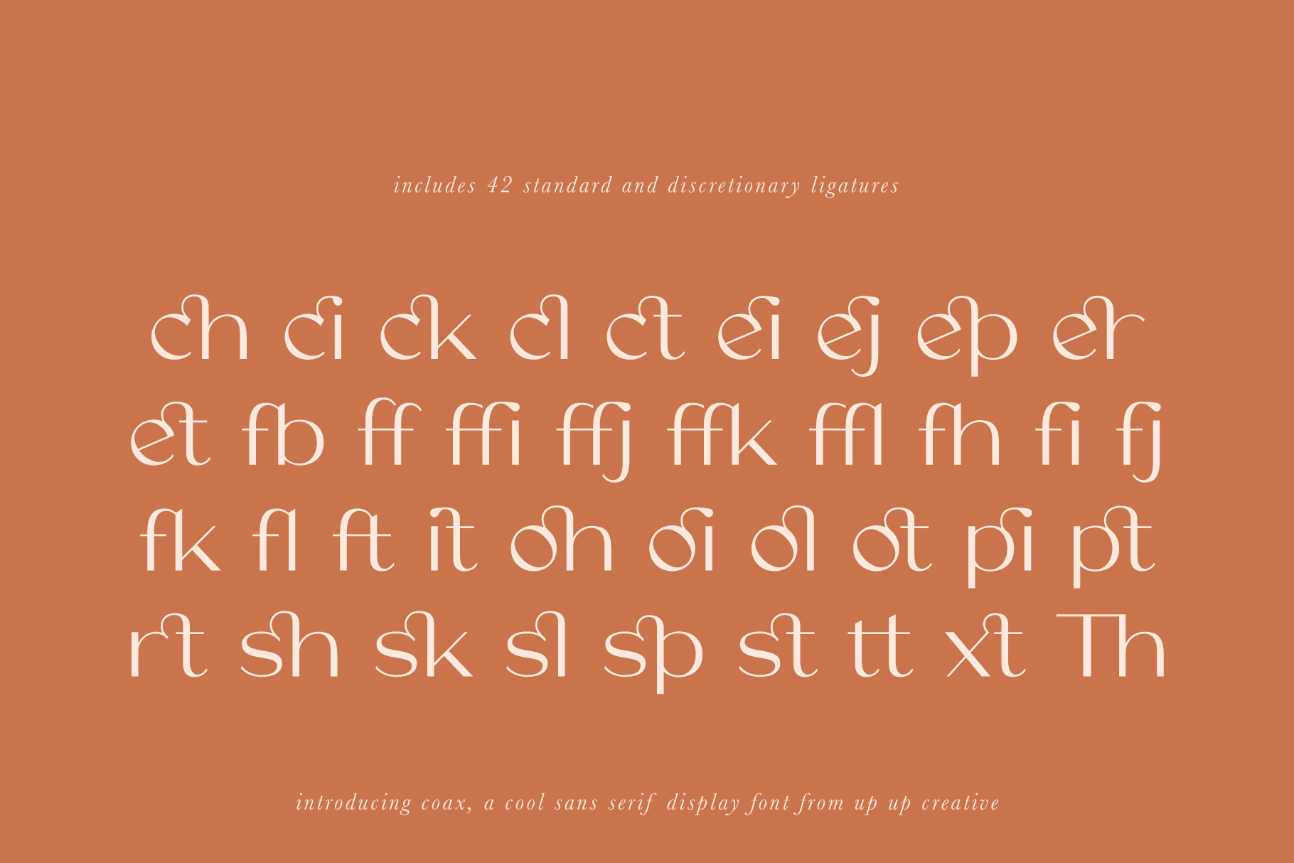Coax Sans Serif Display Font - Up Up Creative