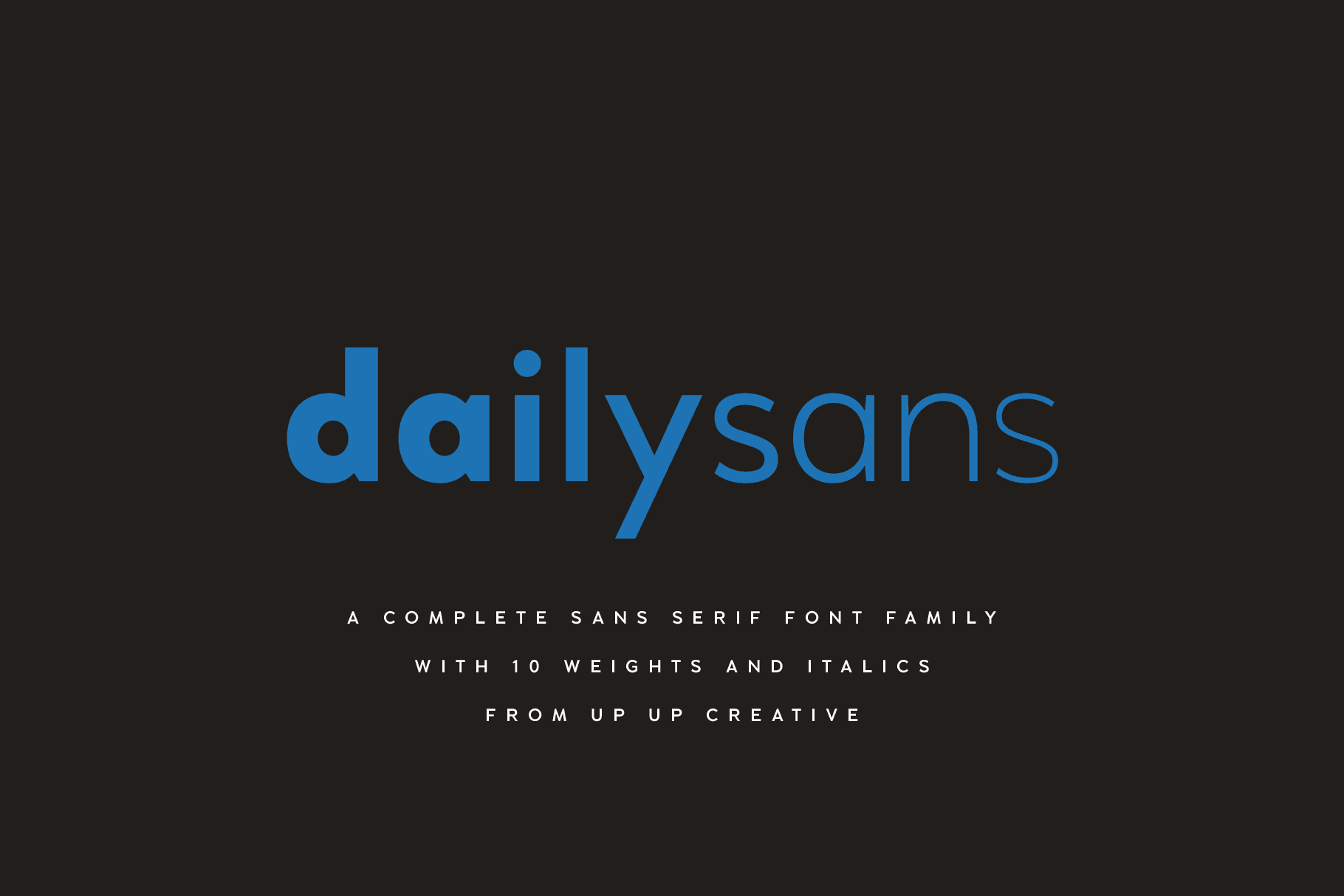 Daily Sans Complete Sans Serif Font Family - Sans Serif Font - Up Up Creative