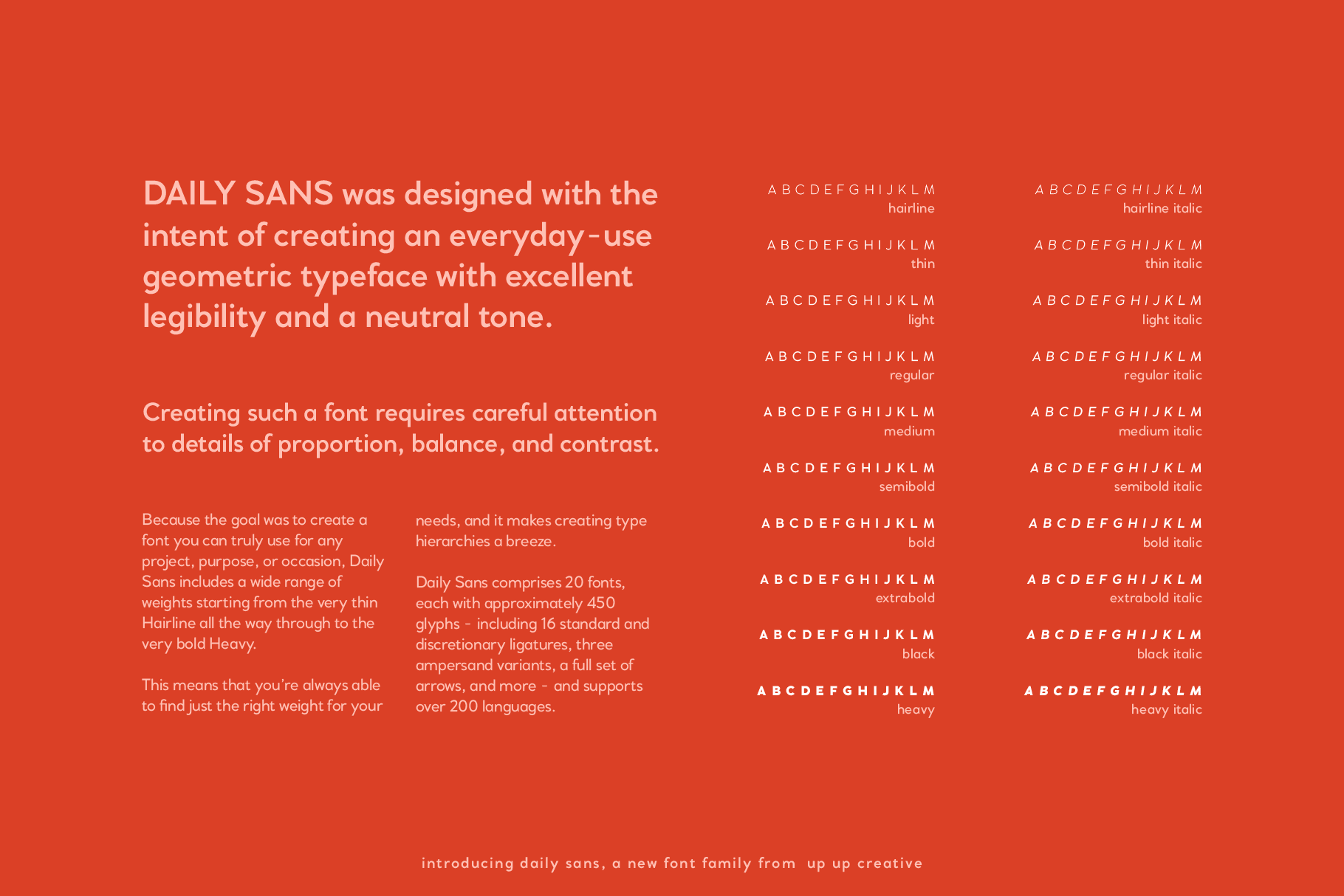 Daily Sans Complete Sans Serif Font Family - Sans Serif Font - Up Up Creative